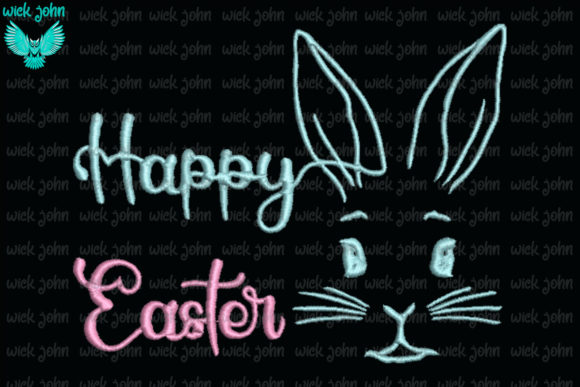 Happy Easter Face Bunny